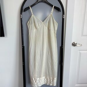 Women's Cream Slip Dress - Classic Lingerie Slip